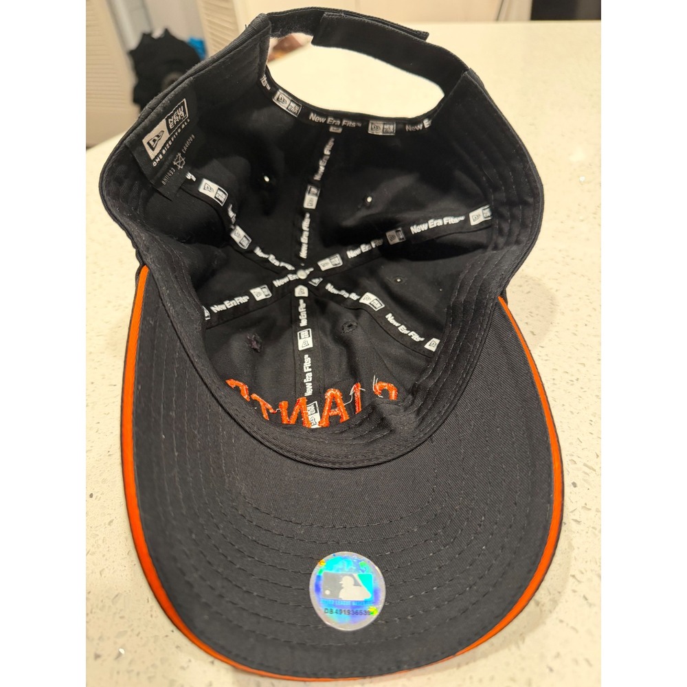 New Era San Francisco Giants MLB 07 The Show PlayStation Promo Hat Black Orange - Picture 3 of 4